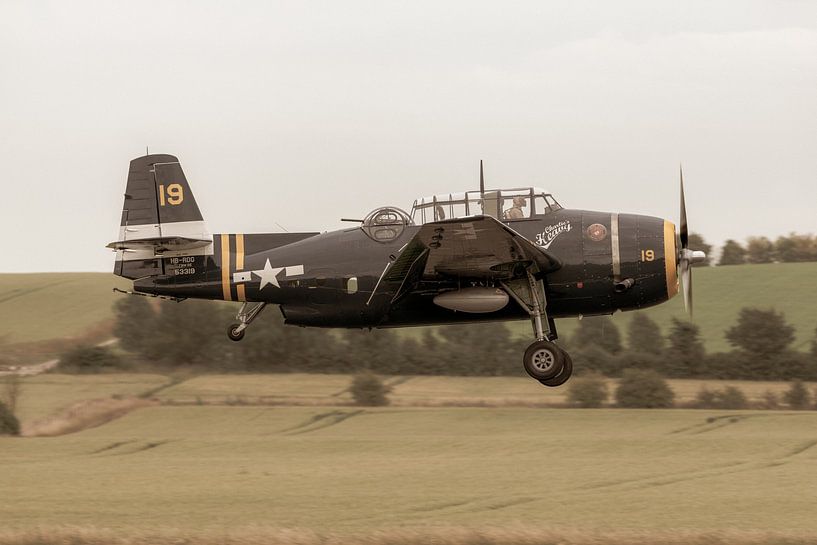 Grumman TBM-3R Avenger in actie.  De Grumman TBF/TBM Avenger (TBM gebouwd door General Motors ) is e van Jaap van den Berg