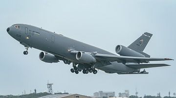 Take-off U.S. Air Force McDonnell Douglas KC-10 Extender. by Jaap van den Berg