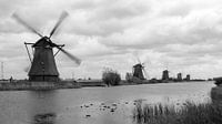 Kinderdijk, Nederland van Chris van Kan thumbnail