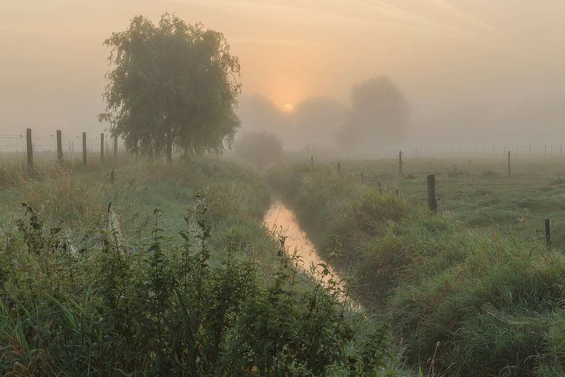 Sunrise at the Creek van Fotografie Krist / Top Foto Vlaanderen