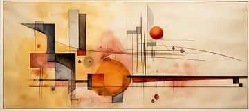 Kleurrijk abstracte kunst 5921 van Abstract Schilderij
