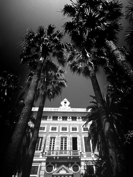 Alte Villa, Italien (Schwarz-Weiß) von Rob Blok