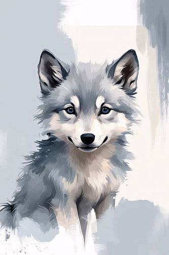 Digitale afbeelding van een wolf