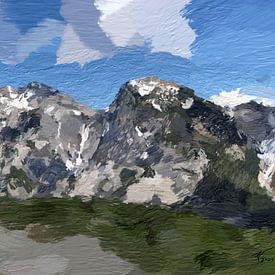 Rappenspitze and Lunstkopf Achensee by pvdigiart