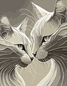 L'amour des chats #2 sur Lens Design Studio