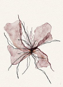 BOOMING BLOOMING digitales Aquarell