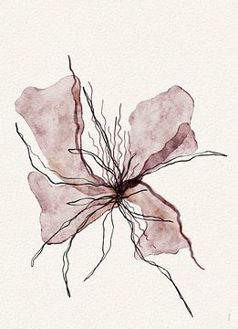 BOOMING BLOOMING digitale aquarel van AnkieArt