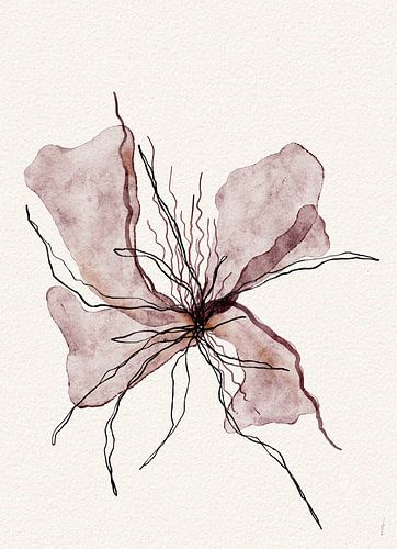BOOMING BLOOMING digitale aquarel