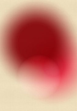Retro jaren 70 neon kunst. Abstract verloop in rood, roze, wit van Dina Dankers