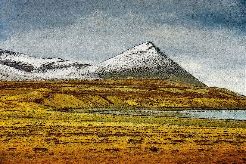 De besneeuwde piramide van Frans Blok - foto's, kunst en andere wanddecoratie