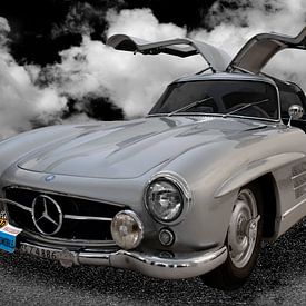 1955 Mercedes-Benz 300 SL 'Sportabteilung' Gullwing (W198) van aRi F. Huber