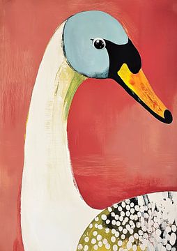 Vogel | Vogel met Gele Snavel van Modern Collection
