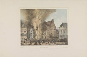 Albertus Anthonius Nunnink, Blick auf den Brand, der am Sonntag, den 28. Juni 1857 in Middelburg aus