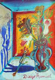 Kubistische Vase von Diego Manuel Rodriguez
