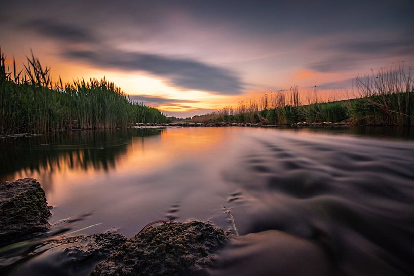 Ship's brook markelo Zonsonder by Frank Slaghuis