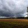 Dreigende lucht boven de hei van Jannieke