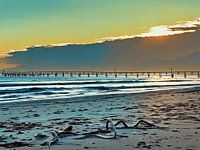 Sunset Beach Pier in Riviera