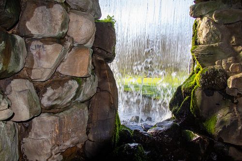 Waterval in Park Sonsbeek in Arnhem, op de Veluwe