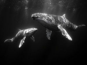 Baleine avec son petit