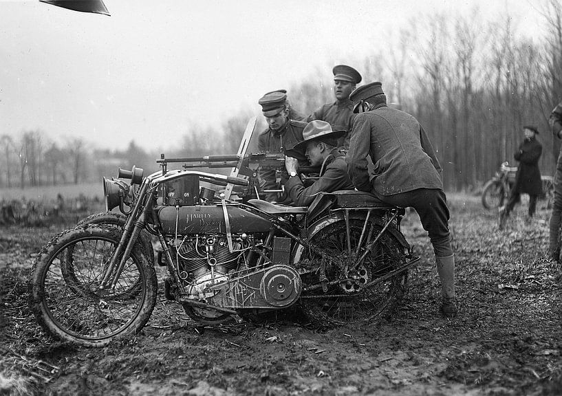 first World War Harley Davidson, WW1 van harley davidson