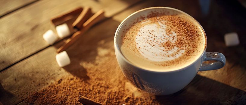 Coffee magic with cinnamon and sugar by Poster Art Shop