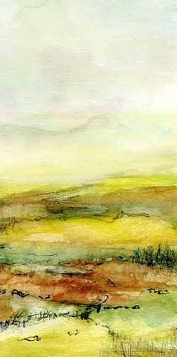 Landschap met glooiende heuvels