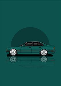 Art Car BMW E34 Green Otto