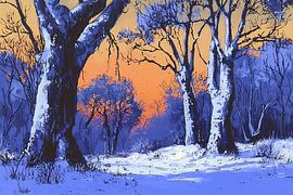 Jahreszeitenwald , Winter von Ariadna de Raadt-Goldberg