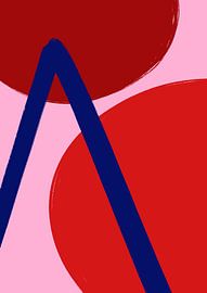 Purpurrote Geometrie von Athene Fritsch
