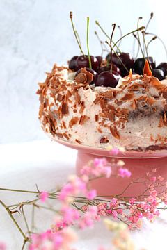 Kers op de taart (chocolade kersentaart) van thegirlcalledlonging