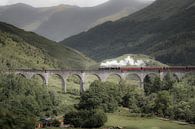 Train à vapeur sur le viaduc de Glenfinnan en Écosse (Harry Potter) II par fromkevin Aperçu
