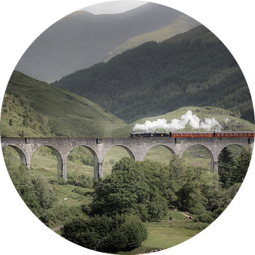 Stoomtrein over het Glenfinnan viaduct in Schotland (Harry Potter) II van fromkevin