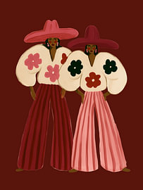 Cowgirl-Zwillinge von Bella studio