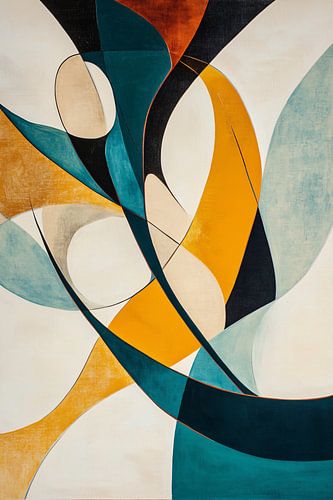 Dynamisch abstract kunstontwerp