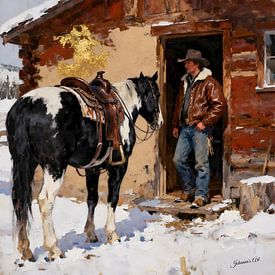 Frost on the Saddle von Johannas Art Creations