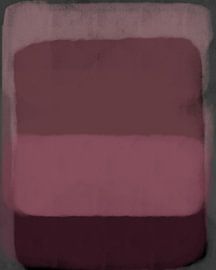 Moderne abstracte kunst in roze, grijs, wijnrood van Dina Dankers