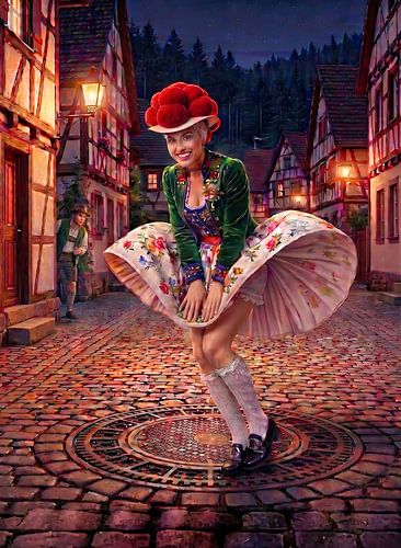 Marielyn in the Black Forest 2.0 – A Baden-style Pop Art parody by Ingo Laue