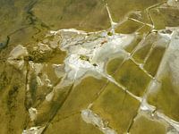 Salzverdunstungsbecken in der South San Francisco Bay