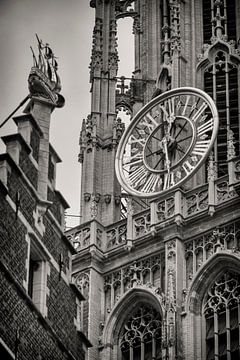 Uhr Kathedrale von Antwerpen von Rob Boon