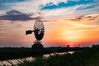 Een Amerikaanse molen in Noord Holland van Mike Bot PhotographS thumbnail