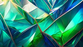 Groene en blauwe stenen