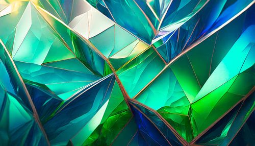 Groene en blauwe stenen