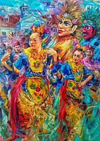 Danse traditionnelle indonésienne Ondel-ondel