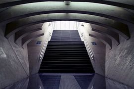 Abstract stone staircase