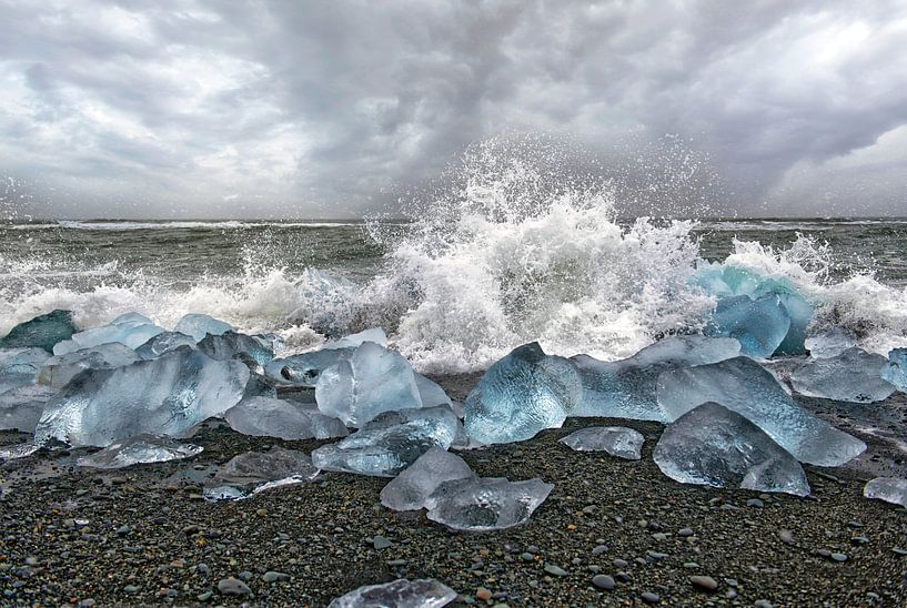 Islande, Diamond Beach. par Tilly Meijer