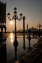 Sonnenaufgang am Markusplatz in Venedig von Andreas Müller Miniaturansicht