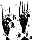 forks (white background, black - white) by Marjolijn van den Berg thumbnail