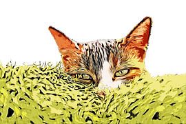 Cat Grass by Petra Dreiling-Schewe