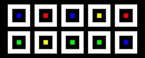 Verschachtelt | Mittig | 05x02 | N=02 | Random #16 | RGBY