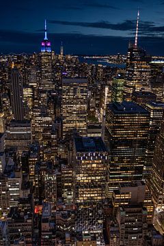 New York depuis le sommet du rocher (7) sur Albert Mendelewski